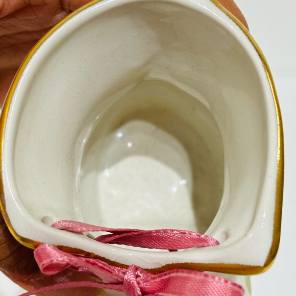 Vintage Old Foley Harmony Rose Porcelain Boot - Picture 6 of 8